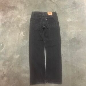 Vintage 90s USA made‎ faded black Levi's 505 jeans
